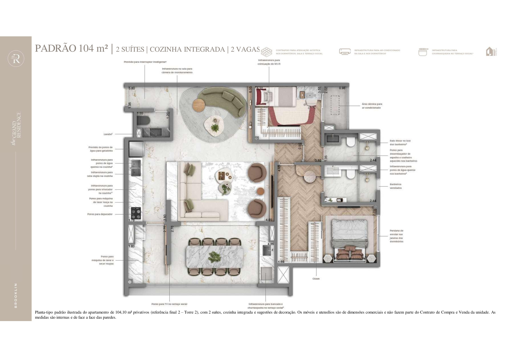 Padrão 104m²