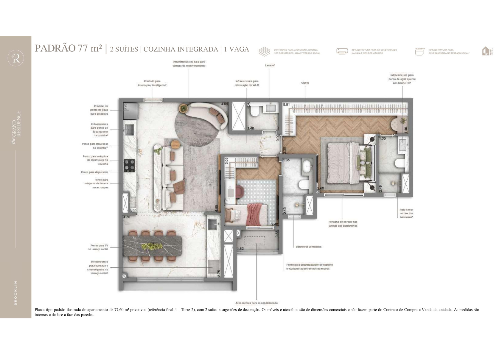 Padrão 77m²
