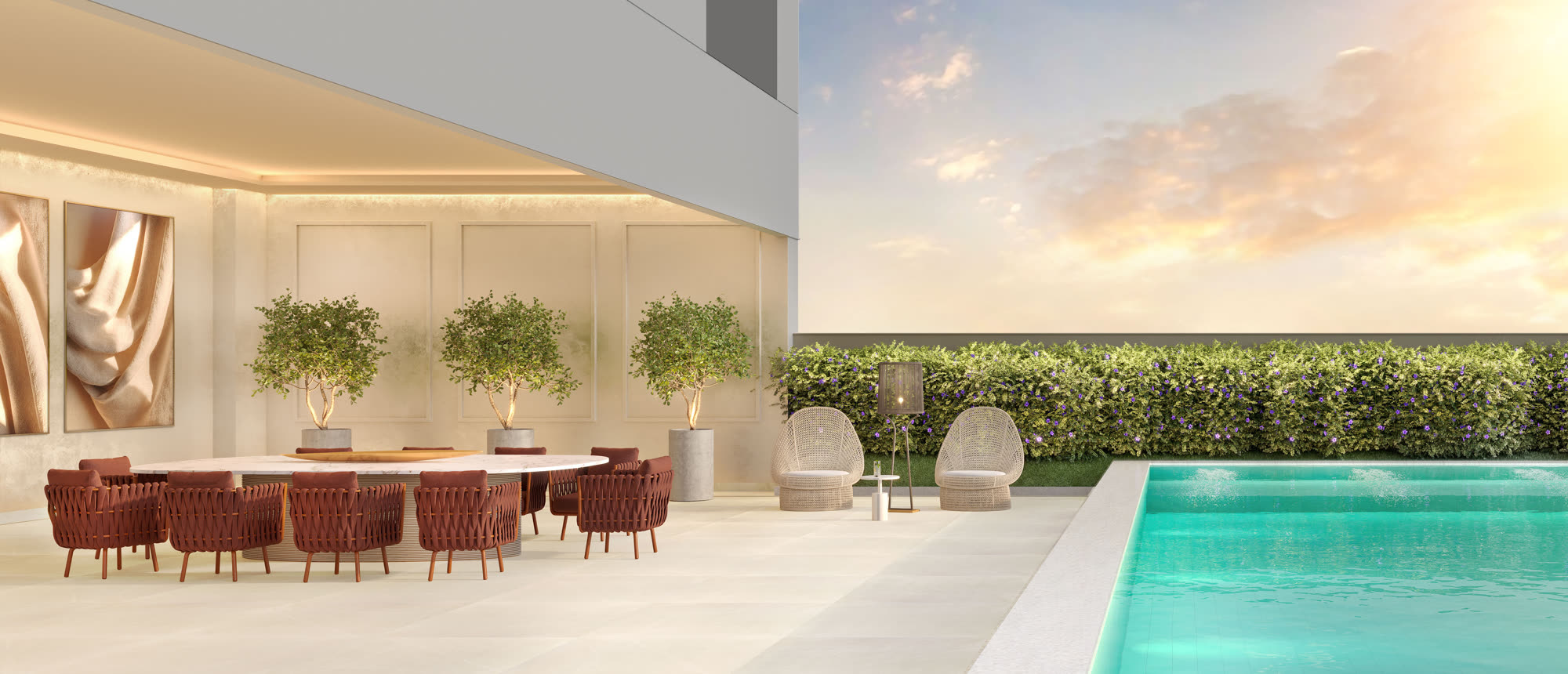 Private Pool House — área externa